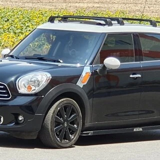 Перемичка на інтегровані рейлінги (2 шт, під ключ) Чорний для Mini Countryman R60 2010-2017 рр