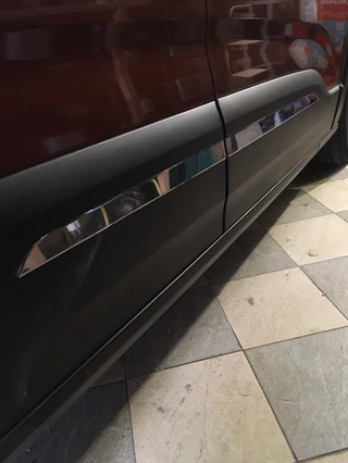 Накладки на молдинг дверей (нерж.) Carmos - Турецька сталь для Peugeot Partner/Rifter 2019- рр