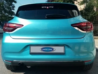 Накладки на задні ліхтарі (2 шт, нерж) для Renault Clio V 2019- рр