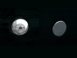 Накладки на замок (5 шт, нерж) OmsaLine - Італійська нержавіюча сталь для Ford Transit 2000-2014 рр