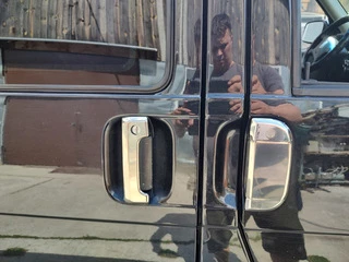 Накладки на ручки (7 частин, сталь) Carmos - турецька сталь для Volkswagen T4 Transporter