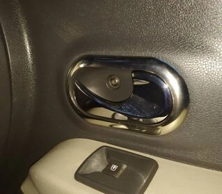 Накладки на внутрішні ручки OmsaLine (4 шт., нерж.) для Renault Clio III 2005-2012 рр