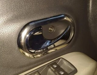 Накладки на внутрішні ручки OmsaLine (4 шт., нерж.) для Renault Clio III 2005-2012 рр