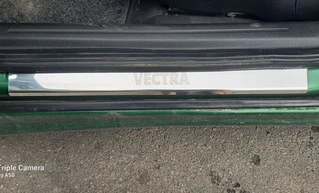 Накладки на пороги Carmos (4 шт, нерж) для Opel Vectra B 1995-2002 рр