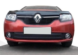 Зимова нижня накладка на решітку (2013-2015) Матова для Renault Logan II рр
