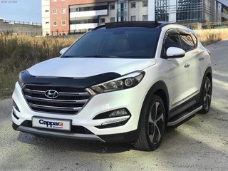 Дефлектор капоту (EuroCap) для Hyundai Tucson TL 2016-2021рр