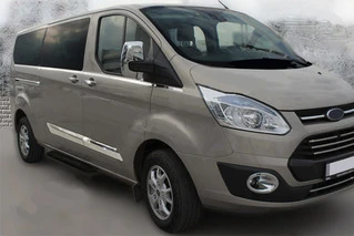 Молдинг дверний OmsaLine (5 шт, нерж.) для Ford Custom 2013-2022 рр