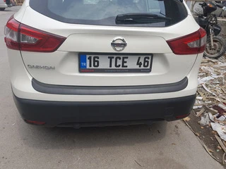 Накладка на задній бампер EuroCap (2014-2017, ABS) для Nissan Qashqai рр