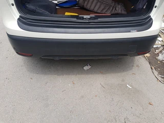 Накладка на задній бампер EuroCap (2014-2017, ABS) для Nissan Qashqai рр