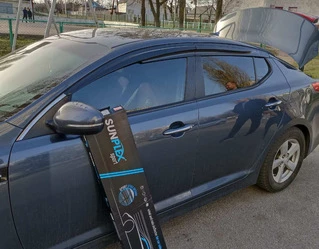 Вітровики (4 шт., Sunplex Sport) для Kia Optima 2010-2016 рр