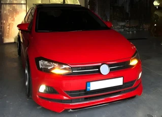 Накладки на дзеркала RLine-Look (2 шт) для Volkswagen Polo 2017- рр