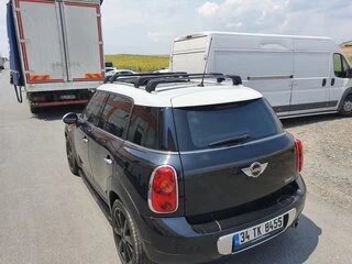 Перемичка на інтегровані рейлінги (2 шт, під ключ) Чорний для Mini Countryman R60 2010-2017 рр