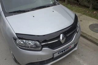 Дефлектор капоту (EuroCap) для Renault Logan II 2013-2022 рр