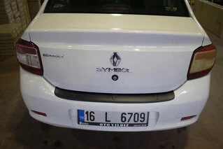 Накладка на задній бампер EuroCap (ABS) для Renault Logan II 2013-2022 рр