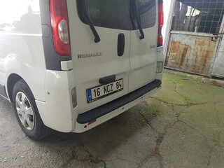 Накладка на задній бампер EuroCap (ABS) для Renault Trafic 2001-2015 рр