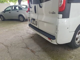 Накладка на задній бампер EuroCap (ABS) для Renault Trafic 2001-2015 рр