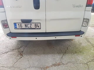 Накладка на задній бампер EuroCap (ABS) для Renault Trafic 2001-2015 рр