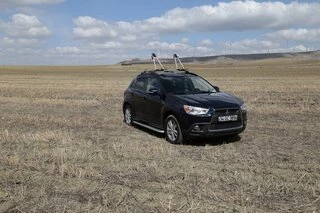 Бокові пороги Tayga Grey (2 шт., алюміній) для Mitsubishi Outlander 2006-2012рр