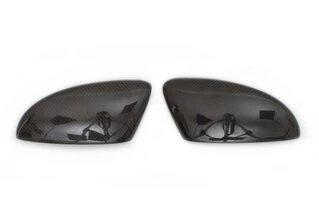 Накладки на дзеркала (2 шт, натуральний карбон) для Volkswagen Passat СС 2008- рр