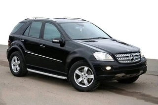 Бокові пороги Fullmond (2 шт., Алюміній) для Mercedes ML W164