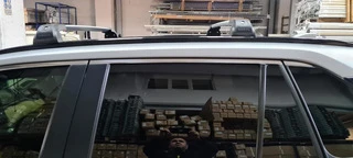 Поперечний багажник на інтегровані рейлінги Strong (2 шт) Сірий для Toyota Rav 4 2019- рр