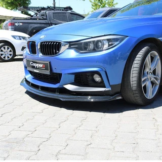 Накладка на передній бампер ЛИП для М-Performance (чорна) для BMW 4 серія F-32 2012-2020 рр