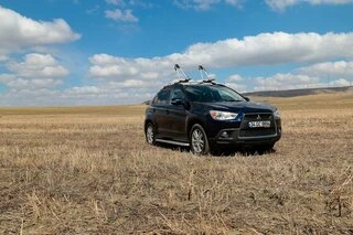 Бокові пороги Tayga Grey (2 шт., алюміній) для Mitsubishi Outlander 2006-2012рр