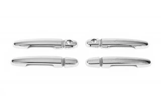 Накладки на ручки (4 шт) Omsaline - італійська нержавійка для Toyota Corolla 2007-2013 рр