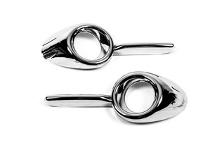 Окантовка протитуманок із заглибленнями (2010-2015, 2 шт., пласт.) для Fiat Doblo II рр