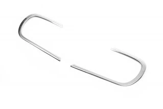 Накладки на противотуманки (2 шт., нерж) OmsaLine - Італійська нержавійка для Dacia Duster 2018-2024 рр