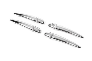 Накладки на ручки (4 шт., нерж.) 1998-2003, Carmos - Турецька сталь для BMW 3 серія E-46 рр