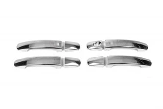 Накладки на ручки (4 шт., нерж.) Без чіпа, Carmos - Турецька сталь для Ford Kuga 2008-2013 рр