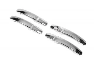 Накладки на ручки (4 шт., нерж.) Без чіпа, Carmos - Турецька сталь для Ford Kuga 2008-2013 рр