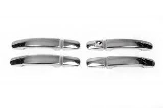 Накладки на ручки (4 шт., нерж.) Carmos - Турецька сталь для Ford Focus II 2008-2011 рр