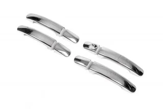 Накладки на ручки (4 шт., нерж.) Carmos - Турецька сталь для Ford Focus II 2008-2011 рр