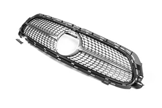 Передня решітка Diamond Silver (AMG Line, 2020-2025) Без місця під камеру для Mercedes E-сlass W213 2016- рр