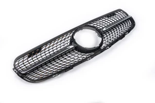 Передня решітка 2015-2019 (Diamond Black) Без місця під камеру для Mercedes GLC coupe C253