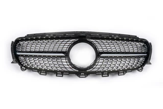 Передня решітка Diamond Black (для Avantgarde 2016-2019) З місцем під камеру для Mercedes E-сlass W213 рр