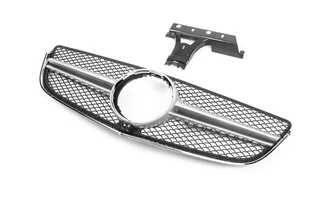 Передня решітка (2014-2016, AMG Silver) для Mercedes E-сlass coupe C207 рр