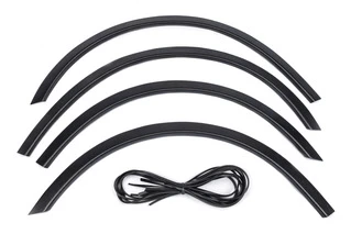 Накладки на арки (4 шт, чорні) ABS - пластик для Skoda Superb 2001-2009 рр