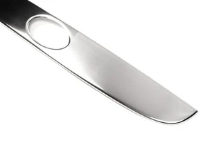 Накладка над номером (нерж.) Carmos - Турецька сталь для Hyundai Accent 2006-2010 рр