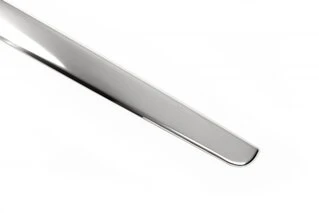 Накладка над номером (ляда, нерж) OmsaLine - Італійська нержавійка для Mercedes Viano 2004-2014 рр