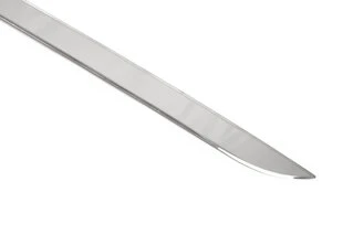 Накладка на задній бампер з загином (Carmos V1, сталь) для Volkswagen Caddy 2004-2010 рр