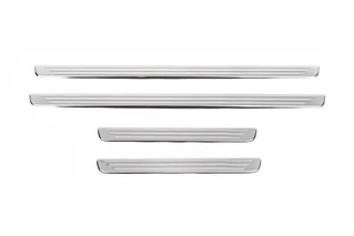 Накладки на внутрішні пороги OmsaLine (4 шт, нерж) для Volkswagen Passat B8 2015-2023 рр