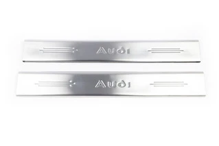 Накладки на дверні пороги (2 шт, Carmos) для Ауди ТТ 1998-2006 рр