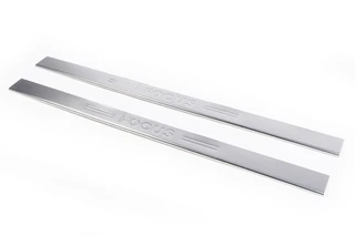 Накладки на пороги (Carmos, 2 дверна, нерж.) для Ford Focus II 2005-2008 рр