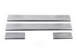 Накладки на пороги CARMOS (4 шт., нерж.) для Ford Mondeo 2008-2014 рр