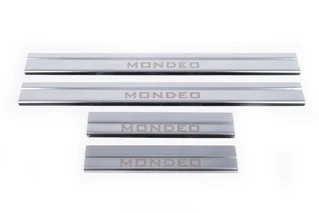 Накладки на пороги CARMOS (4 шт, нерж.) для Ford Mondeo 2000-2007 рр