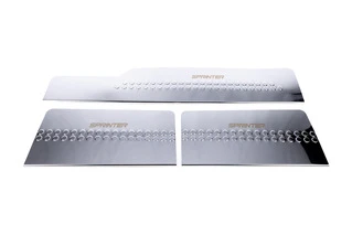 Накладки на внутрішні пороги Carmos V1 (3 шт, нерж) для Mercedes Sprinter W901/902/903/904/905 1995-2006 рр