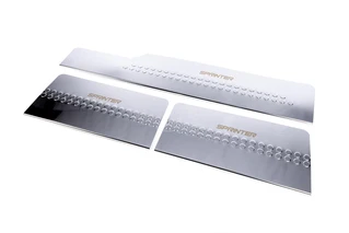 Накладки на внутрішні пороги Carmos V1 (3 шт, нерж) для Mercedes Sprinter W901/902/903/904/905 1995-2006 рр